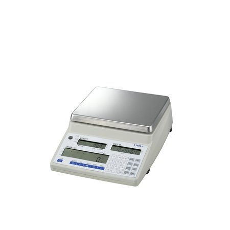 VIBRA 6000 g, .1 g, Counting Pharmacy Scale, Triple Backlit Display, GO/NO-GO Piece Counting, RS232 CUX 6000